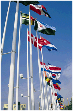 zászlónyél nemzetek országok 